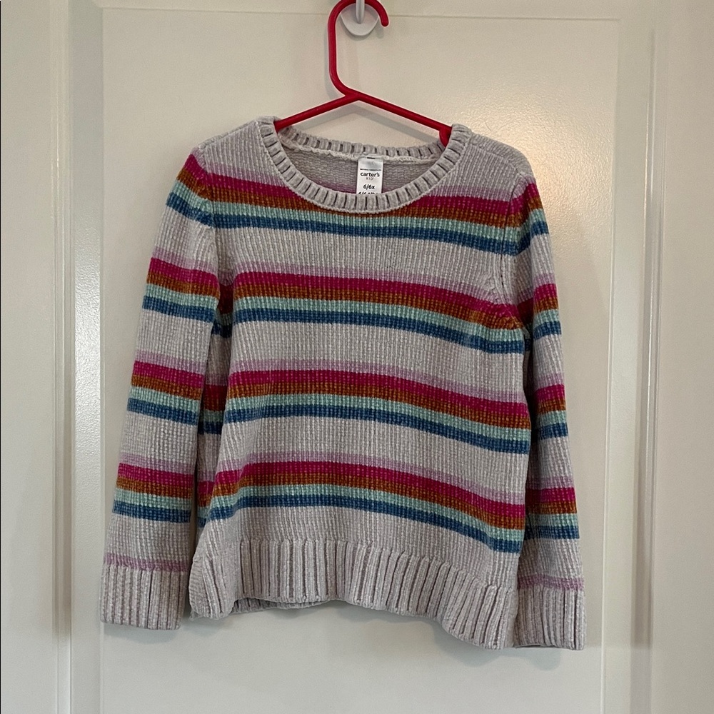 Carter’s velvet knit sweater size 6